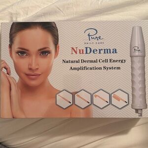 NIB Pure Skin Therapy Wand NuDerma Natural Dermal Skin Cell Amplification System